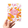 Super Star Encouragement Red & Gold Greeting Card