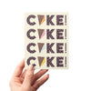 Birthday Cake Confetti Slices Greeting Card