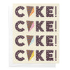 Birthday Cake Confetti Slices Greeting Card