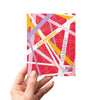 Birthday Celebration Stripe Greeting Card