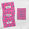 Pink Leopard Print Birthday & Bachelorette Greeting Card