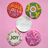 Jingle Jolly Joy Christmas Eco-Friendly Sticker Variety Pack of 8