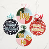 Joyous Modern Christmas Gift Tag Variety Pack of 8