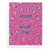 Pink Leopard Print Birthday & Bachelorette Greeting Card