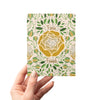 Fierce Friends Yellow Rose Friendship Greeting Card