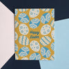Happy Easter Folk Art Inspired Easter Eggs Greeting Card