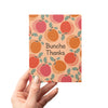 Buncha Thanks Peaches Thank You Peach Fuzz Greeting Card