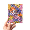 Bold Beautiful Bright Flower Garden Greeting Card