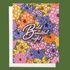 Bold Beautiful Bright Flower Garden Greeting Card