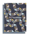Hooray Triangles Celebration Greeting Card