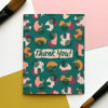 Thank You Cutouts Abstract Art Greeting Card