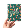 Thank You Cutouts Abstract Art Greeting Card