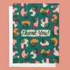 Thank You Cutouts Abstract Art Greeting Card