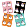 Hey Boo Girly Ghost Witch with Wand Printable Flat Halloween Cards