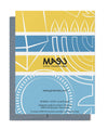 Love and Light Blue & Gold Hanukkah Greeting Card