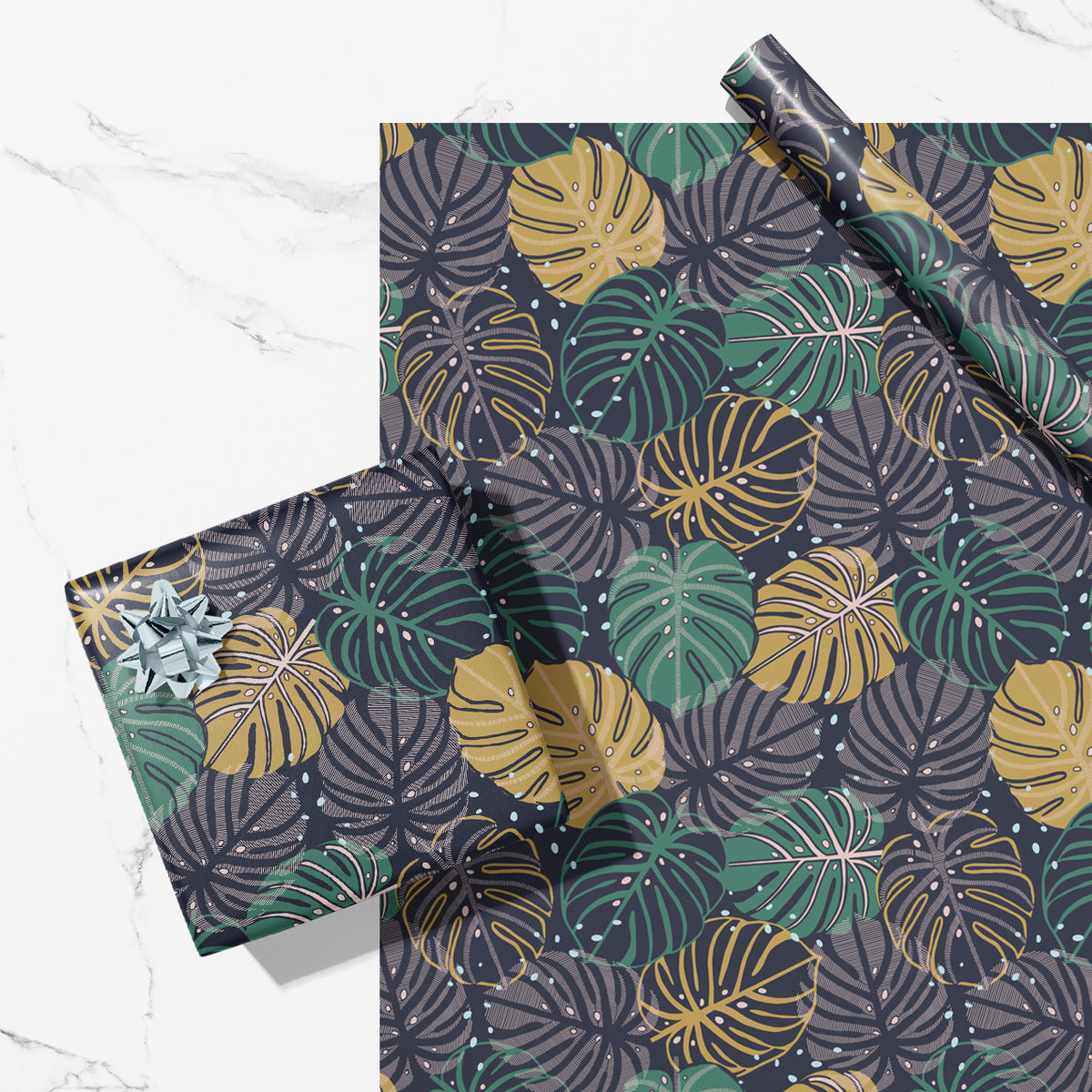 Monstera Leaf Nature Eco-Friendly Wrapping Paper – MASU