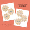 Thankful Thanksgiving Printable Table Place Cards, Leaves, & Flowers