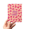 Stay Wild Pink & Peach Leopard Print Greeting Card