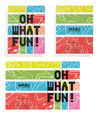 Oh What Fun! Colorful Christmas Greeting Card