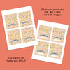 Thankful Thanksgiving Printable Table Place Cards, Leaves, & Flowers