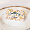 Thankful Thanksgiving Printable Table Place Cards, Leaves, & Flowers