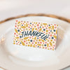 Thankful Thanksgiving Printable Table Place Cards, Leaves, & Flowers
