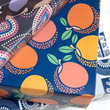  Peach Party Fruit Recycled Wrapping Paper