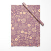 Purple Floral & Nature Eco-Friendly Wrapping Paper