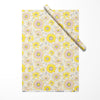 Pink & Yellow Flower Birthday & Wedding Eco-Friendly Wrapping Paper