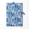 Blue & White Flower Folk Art Eco-Friendly Wrapping Paper