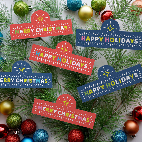 Merry & Bright Printable Christmas Gift Tags & Decorations