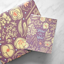  Here for You Floral Sympathy & Care Greeting Card