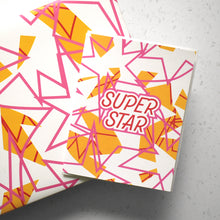  2x Super Star Encouragement Greeting Card