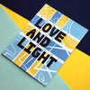 Love and Light Blue & Gold Hanukkah Greeting Card