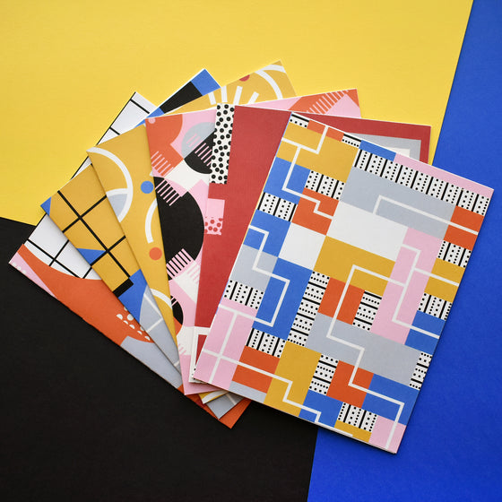 Bauhaus Inspired Note Card Set of 6 - 2 of 2