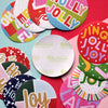 Joyous Modern Christmas Eco-Friendly Sticker Variety Pack of 8