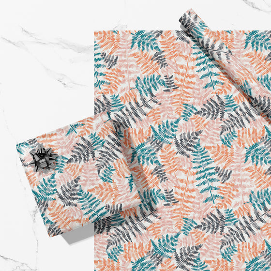 Fern Leaf Nature Eco-Friendly Wrapping Paper