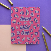  Pink Leopard Print Birthday & Bachelorette Greeting Card