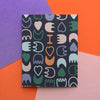 I Heart U Matisse Inspired Abstract Art Love Greeting Card