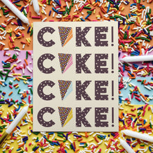  Birthday Cake Confetti Slices Greeting Card