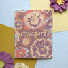 Purple & Gold Flower Wedding Eco-Friendly Wrapping Paper