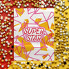 Super Star Encouragement Red & Gold Greeting Card