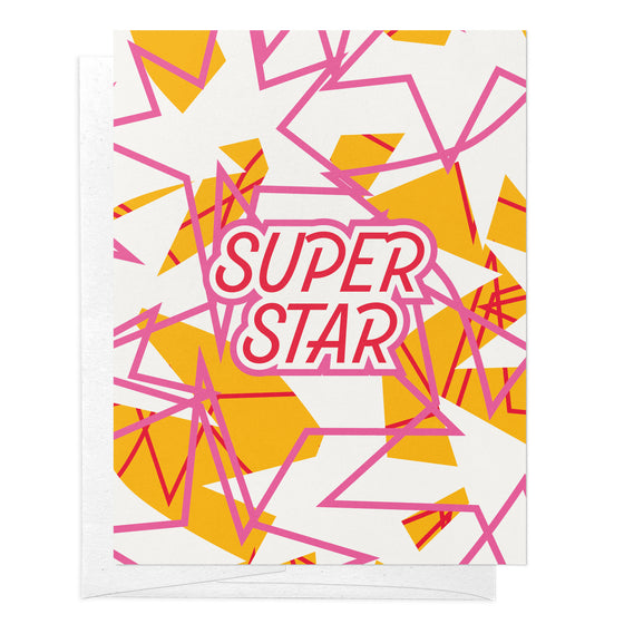 2x Super Star Encouragement Greeting Card