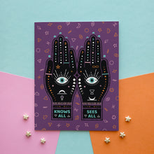  KASA Palms Halloween Palm Reading Greeting Card