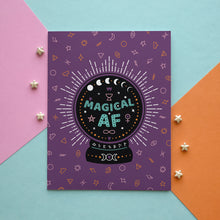  Magical AF Crystal Ball Halloween Greeting Card