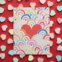  Rainbows and Hearts Love & Valentine's Day Greeting Card