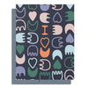 I Heart U Matisse Inspired Abstract Art Love Greeting Card