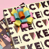 Birthday Cake Confetti Slices Recycled Wrapping Paper