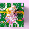 Modern Christmas Wreath Recycled Wrapping Paper