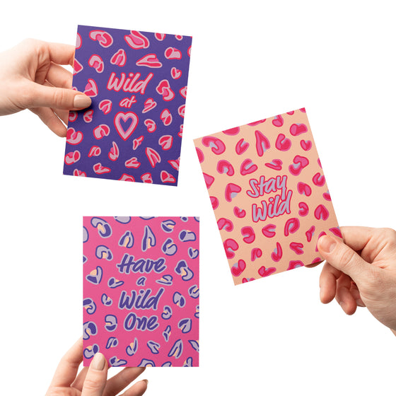 Pink Leopard Print Birthday & Bachelorette Greeting Card